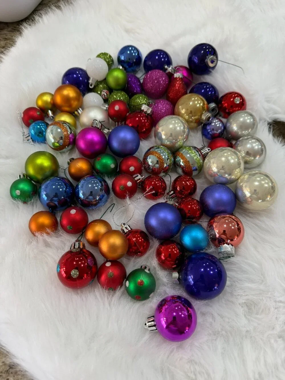 Assorted Holiday Ornament Ball Set in Multicolor - Classic Christmas Décor